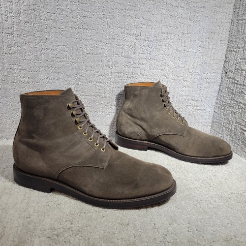 Grant Stone Edward Herren Größe US 10,5EEE Loden Wildleder Knöchel Schnürung Kampfstiefel - Bild 9 von 12