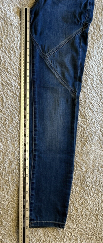Karen Millen Jeggings Blue Denim Jeans Stretchy Leggings Women's Size 12 Leg 29 - Picture 4 of 12