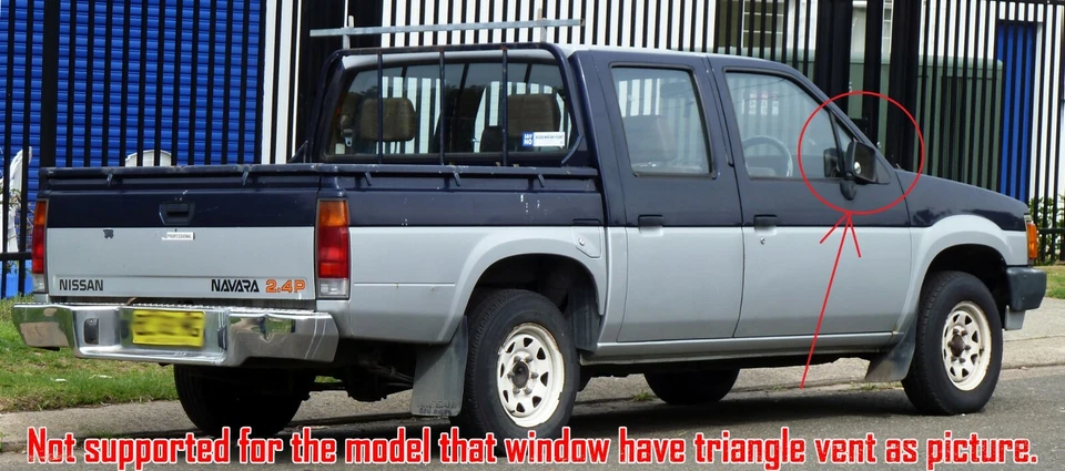 Juego de camioneta Pathfinder de carrocería dura para Nissan D21 puerta vidrio sello de canal 89-97 Foto 3 de 4