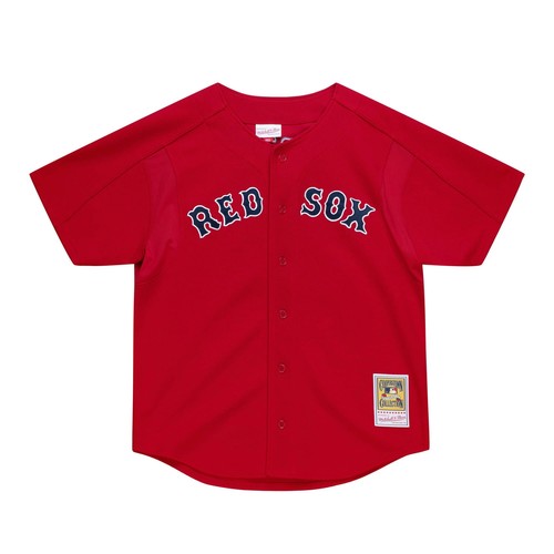 Boston Red Sox David Ortiz #34 Mitchell & Ness rot 2004 Authentic Mesh BP Trikot - Bild 3 von 4