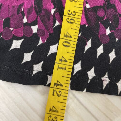 Desigual Floral Midi Purple Dress Cowl Scoop Neck Twist Front size Small NEW - Picture 12 of 12