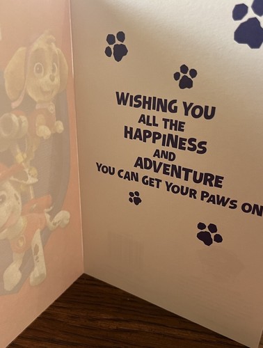 Happy Birthday/Greeting Card (Paw Patrol)American Greetings(incl. Envelope 5×7") - Picture 4 of 4