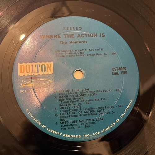[ROCK/POP]~VG+ LP~The VENTURES~Where The Action Is~[1965~DOLTON~Issue]~STEREO~ - Bild 5 von 5