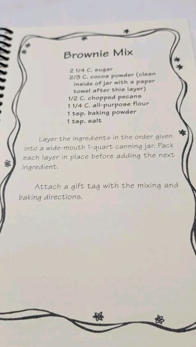 Gifts In A Jar Books - Set Of 2 - Cookies &  Bar/Brownies -  Vintage 2001 - Imagen 12 de 13