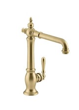 NEW Kohler K-99266-2MB Artifacts 1.5 GPM Kitchen Faucet, Brushed Brass