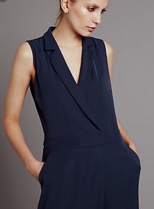 m&s navy jumpsuit