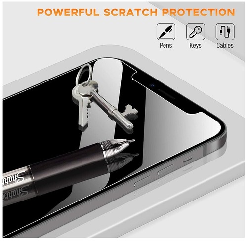 BAZO 4 Pk Screen Protector For iPhone 12 Pro (6.1 inch) Tempered Glass - Picture 6 of 7