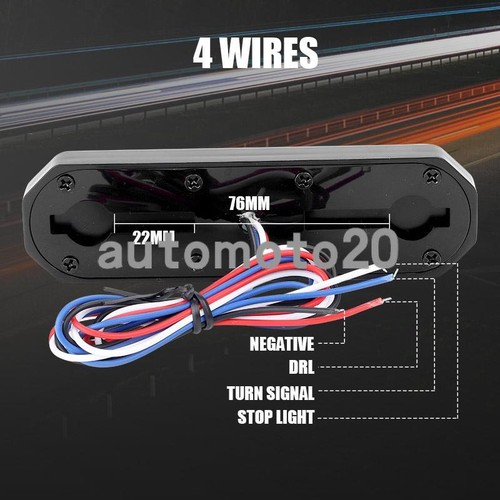 2X Sequential LED Strip Bar Turn Signal Stop Brake Tail Light DRL Truck Trailer - Bild 5 von 11