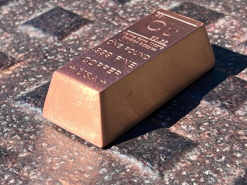 1 Pound lb Copper Bar-16 oz Trapezoid Copper Bullion/.999 Element Copper/454g Cu - Picture 11 of 14