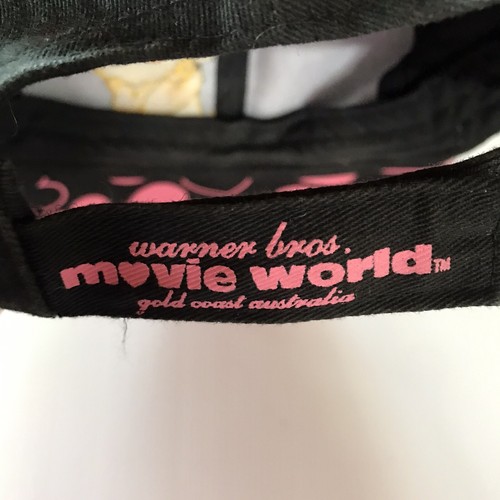 Tweety Bird Embroidered Looney Tunes Hat Movie World Black Pink Adjustable Strap - Picture 6 of 9