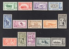 M22677 Falkland Islands 1952 SG172/85 KGVI: Definitives UMM, Cat £190