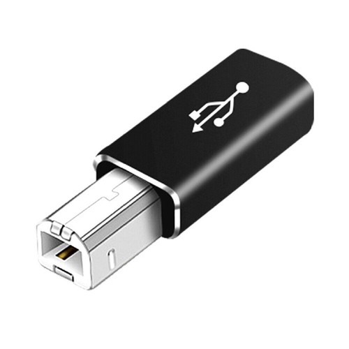 USB Type C Female to USB B Male Adapter Straight for Scanner Printer Converter - Picture 11 of 12