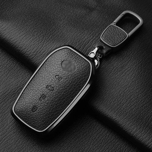 Metal Goatskin Car Key Case Cover For Toyota Sequoia Cross Fortuner Prius Venza - Picture 23 of 24