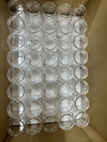 150 Bulk 8 oz. Clear Plastic Jar with Lid Clear Plastic Apothecary Jars NEW - Picture 6 of 6