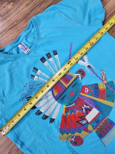 Lake Powell Graphic Desert Sunset Blue T Shirt Aztec Navajo Womens Size Medium M - Picture 7 of 11