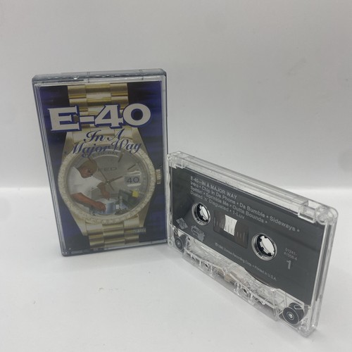 E-40 In a Major Way  Cassette Tape 1995 Rare USA Import - Picture 1 of 9