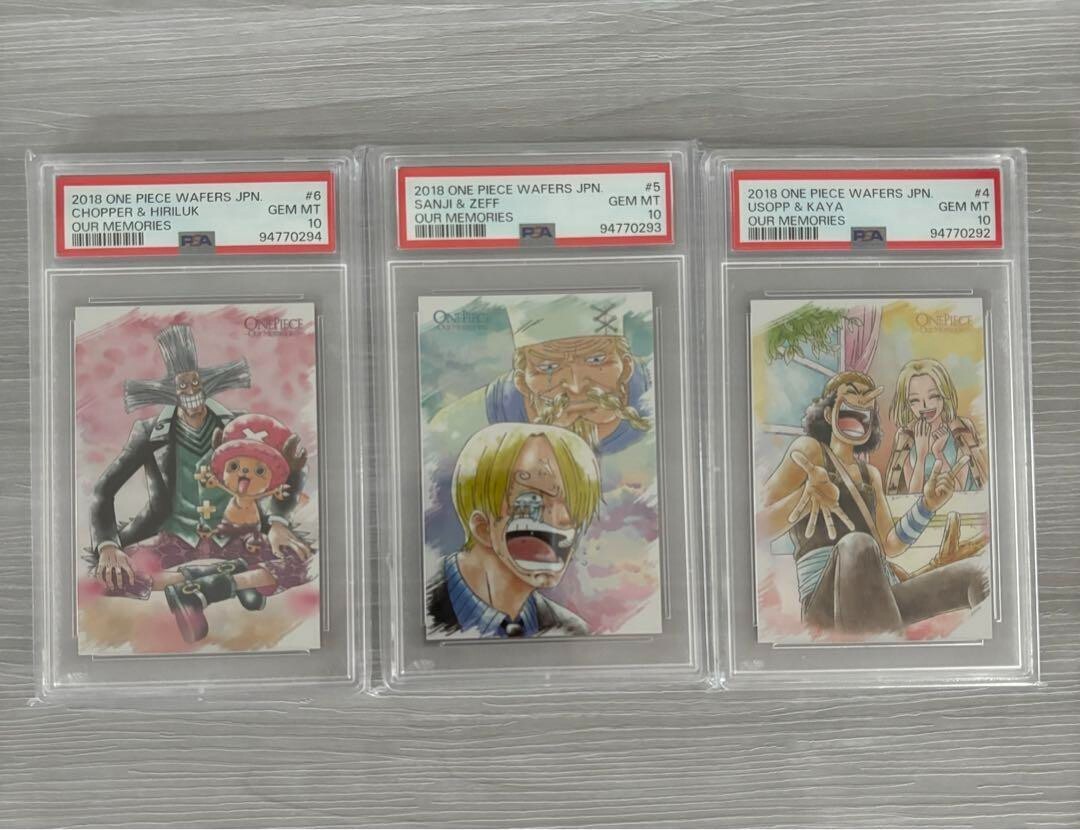 冬の感謝セール One Usopp Sanji 10 of set PSA10 Memories Our Card Piece ワンピース カードゲーム