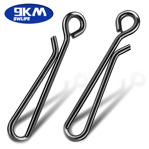 9 km clips de pesca acero inoxidable señuelos broches herramienta cambio rápido clip - Imagen 7 de 14