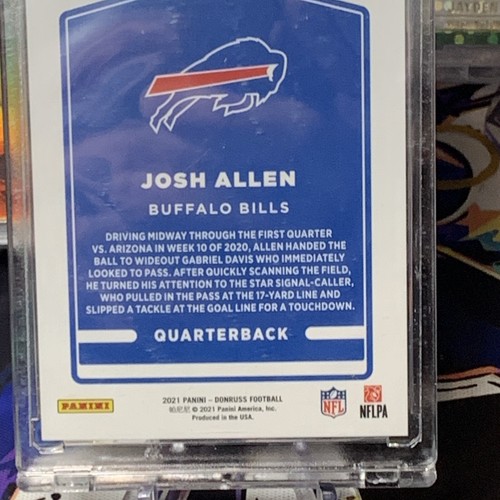 2021 Panini Donruss - Highlights Holo #HI-2 Josh Allen /100 - Picture 5 of 5