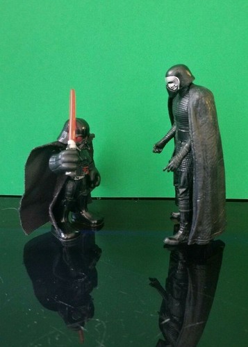 Playskool Darth Vadel Hasbro Jedi Force Galactic Heroes + Kylo Ren Action Figure - Picture 4 of 9
