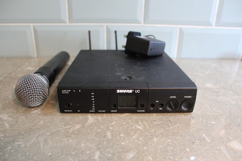 Shure SM58 UC2-KK wireless microphone and UC4-KK receiver UHF