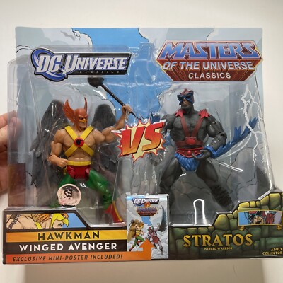 DC Universe Vs. Masters Of The Universe Classics Hawkman Vs Stratos TRU Ex New