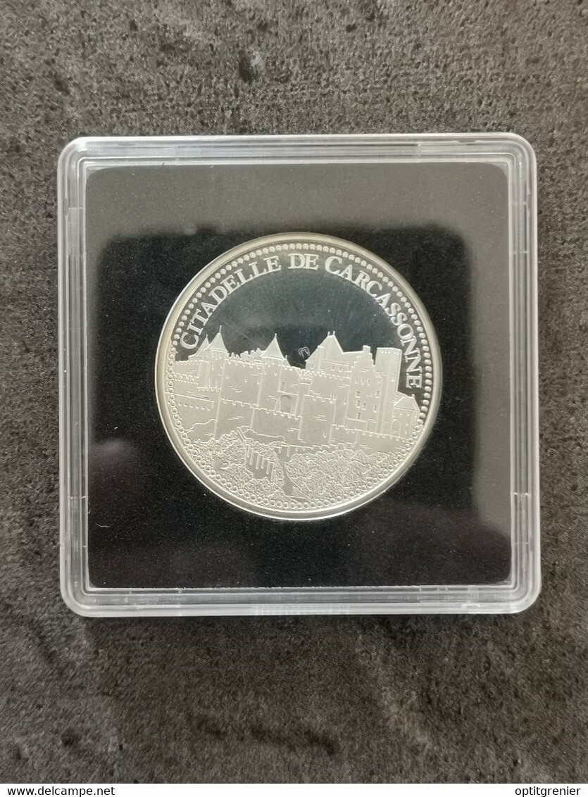 MEDAILLE BE CITADELLE DE CARCASSONNE / LES PLUS BEAUX TRESORS DU PATRIMOINE DE F