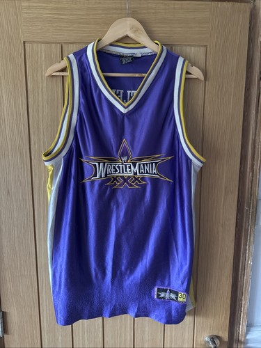 Camiseta deportiva de baloncesto Wrestlemania XXX 30 aniversario 2014 talla grande - Imagen 1 de 13