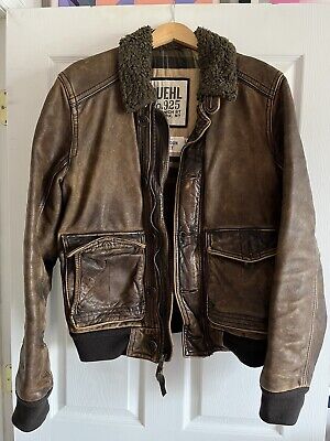 RUEHL No. 925 (A&F) Leather Langdon Bomber Jacket Size RUEHL No. 925 (A&F) Leather Langdon Bomber Jacket Size