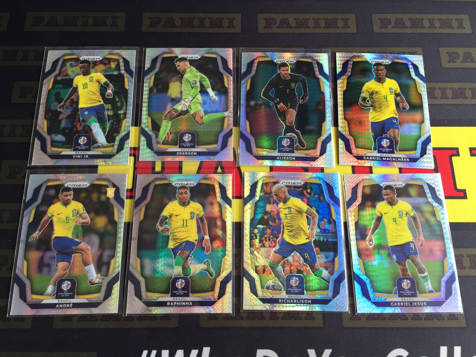 2024 Panini Prizm Copa Vinicius Vini JR. Alisson Raphinha Andre RC Hyper Brazil