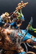 Parade-Level Painted Thanquol on Boneripper - Custom Skaven Mice Base - Aos