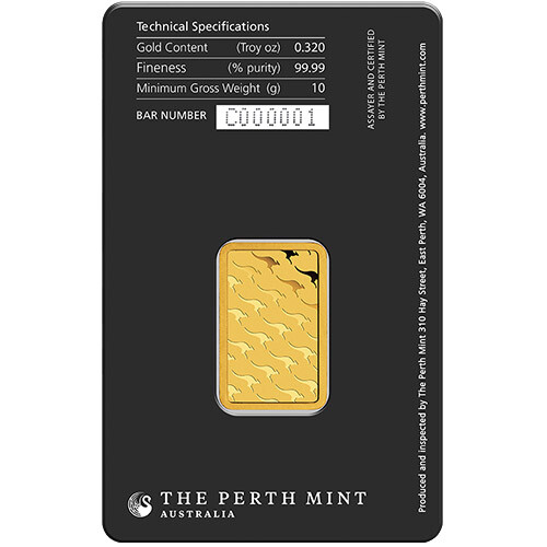 10 Gram Perth Mint Gold Bar (New w/ Assay) - Picture 2 of 2