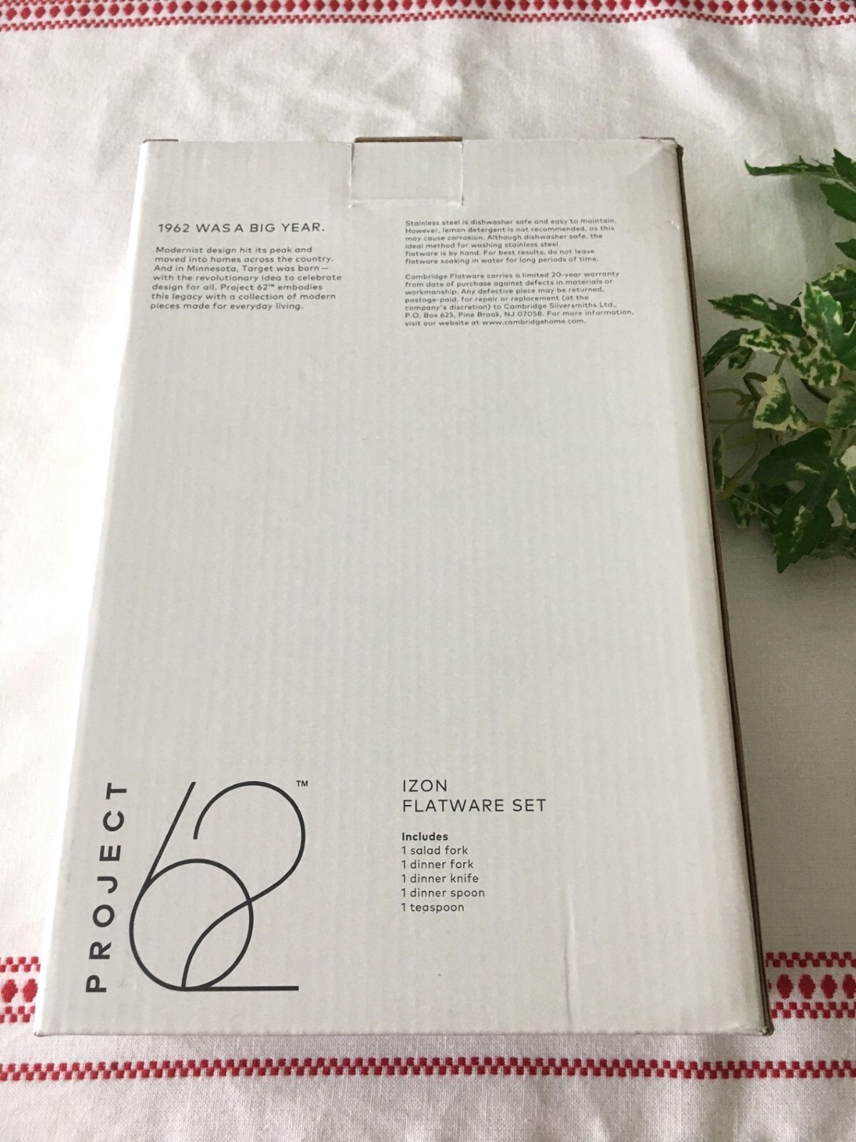 NEW PROJECT 62 5PC STAINLESS STEEL IZON MIRROR FLATWARE SET GOLD NWT