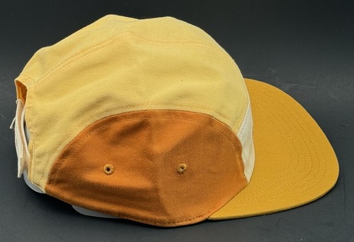Kids 5 Panel Hat Mellow Yellow / Sienna - Grech & Co. Organic Cotton Denmark NEW - Picture 3 of 8