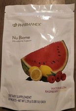 NuSkin Pharmanex Nu Biome Caffeine Gut Health Powder Probiotics 30 Packs 12/2025