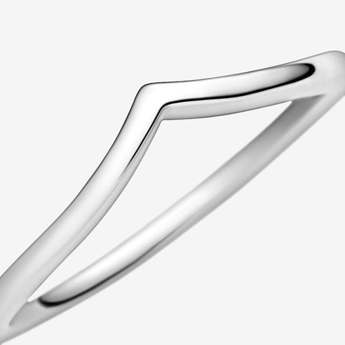 *BRAND NEW* Pandora Timeless 925 Sterling Silver Polished Wishbone Ring 196314 - Picture 2 of 5