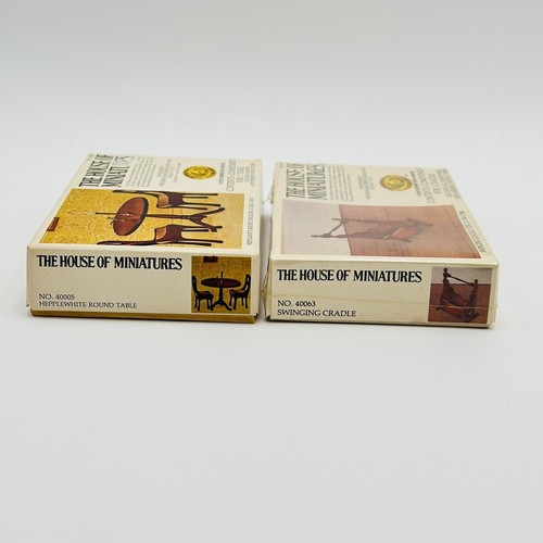 House of Miniatures Model Kit for Cradle & Table 1/12" Scale 2 Pc Set NEW - Picture 8 of 10