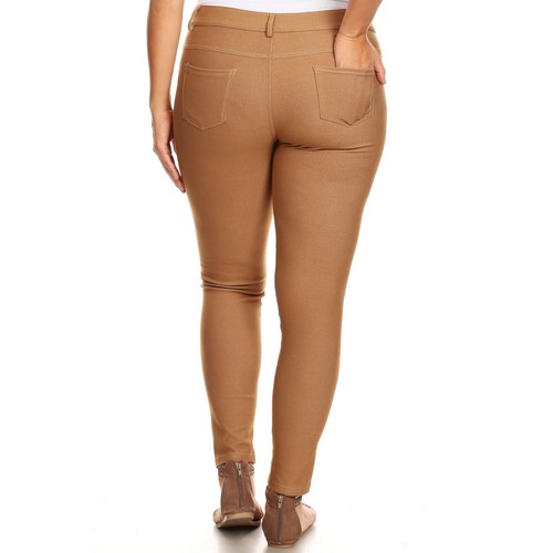 Women's 5 Pocket Color Jeggings Stretchy Pants Jeans Leggings Plus Size Included - Picture 99 of 229