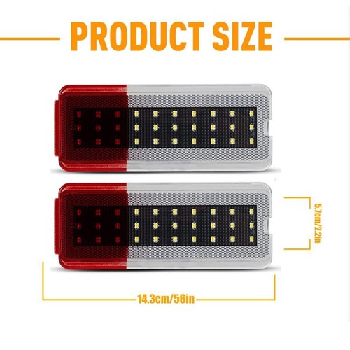 2 X Interior Door Panel Light Reflector For 99-07 Ford Super Duty F250 F350 F450 - Picture 10 of 14