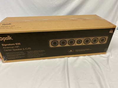 polk audio signature s35 american hifi home theater slim center speaker