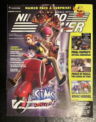 Nintendo Power Magazine issue 176 the Sims Bustin' Out Final Fantasy poster ++ - Picture 1 of 3
