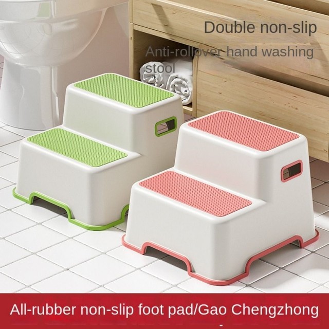 Non-slip Step Stool Plastic Bathroom Accessories Toilet stool Children Non-slip Step Stool Plastic Bathroom Accessories Toilet stool Children