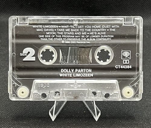 DOLLY PARTON - White Limozeen Cassette Tape 1989 CBS Records Clear Case/Tape - Bild 4 von 5