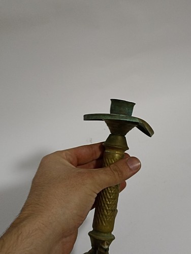 Antico narghilè egiziano in ottone raro vintage - Foto 13 di 22