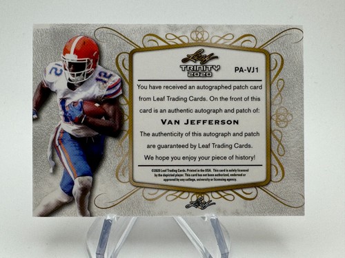 2020 Leaf Trinity VAN JEFFERSON Bronze Rookie Patch Auto #PAVJ1 - Picture 2 of 2