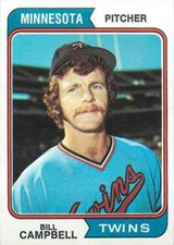1974 Topps #26 Bill Campbell EX++ Excellent++ RC Twins J2M
