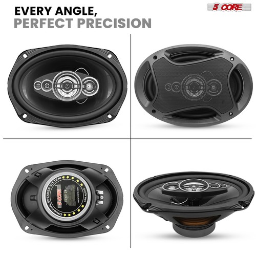 5-Kern 6 x 9 Auto Lautsprecher 800 W 4 Ohm Ersatz 2/4 Wege Koaxial Audio Treiber - Bild 11 von 24