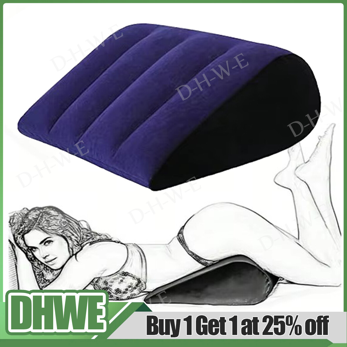 Sex Aufblasbares Kissen Paar Liebeshilfe Position Dreieckskissen Karma Sutra