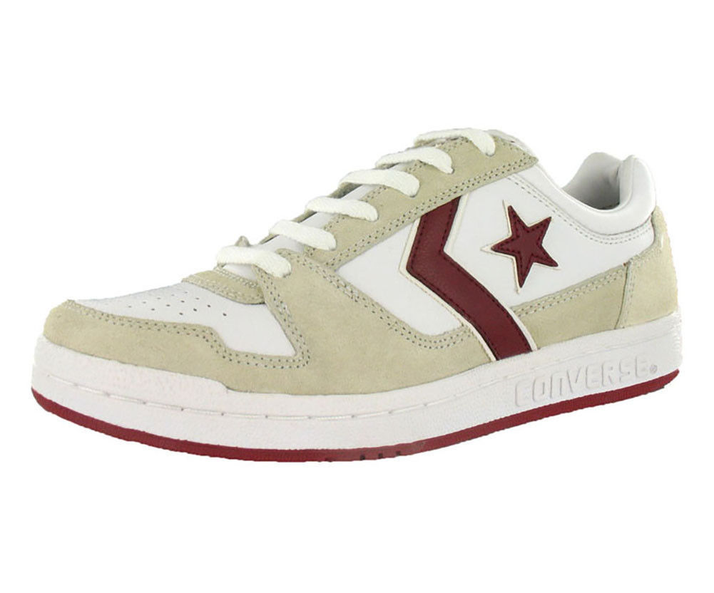 New Mens Converse Point Man Fashion Sneakers Style 1w987 White Red W112 pr New Mens Converse Point Man Fashion Sneakers Style 1w987 White Red W112 pr