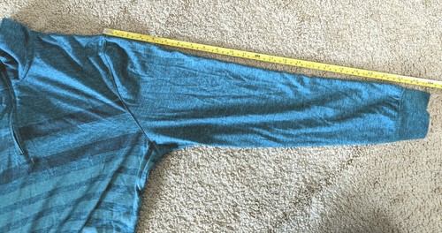 Grand Slam Golf Mens 1/4 Zip Pullover Long Sleeve Shirt Top - Sz Medium - Green - Picture 6 of 8